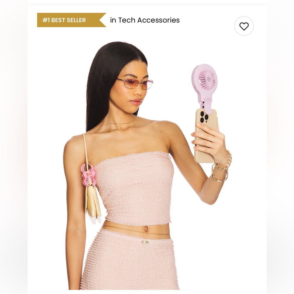 NEW Fangirl clip on phone fan & selfie ring light